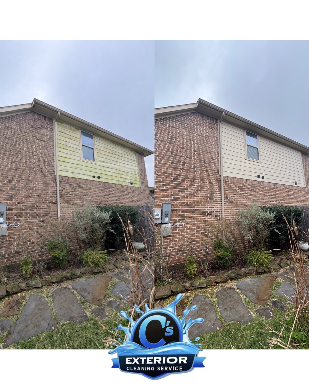 siding house wash result
